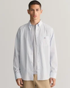 Regular Fit Striped Poplin Shirt