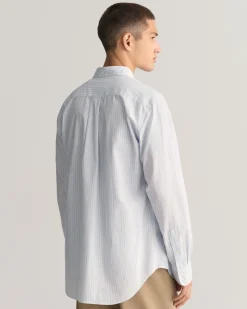 Regular Fit Striped Poplin Shirt
