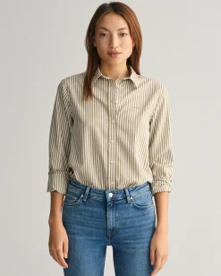Regular Fit Striped Poplin Shirt