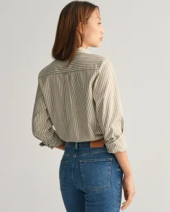Regular Fit Striped Poplin Shirt