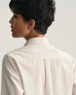 Regular Fit Striped Poplin Shirt