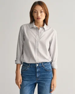 Regular Fit Striped Poplin Shirt