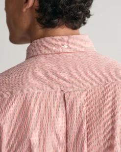 Regular Fit Striped Seersucker Short Sleeve Shirt