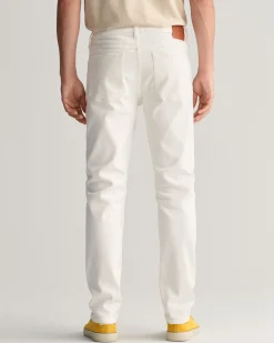 Regular Fit White Jeans