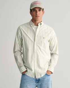 Regular Fit Wide Striped Poplin Shirt