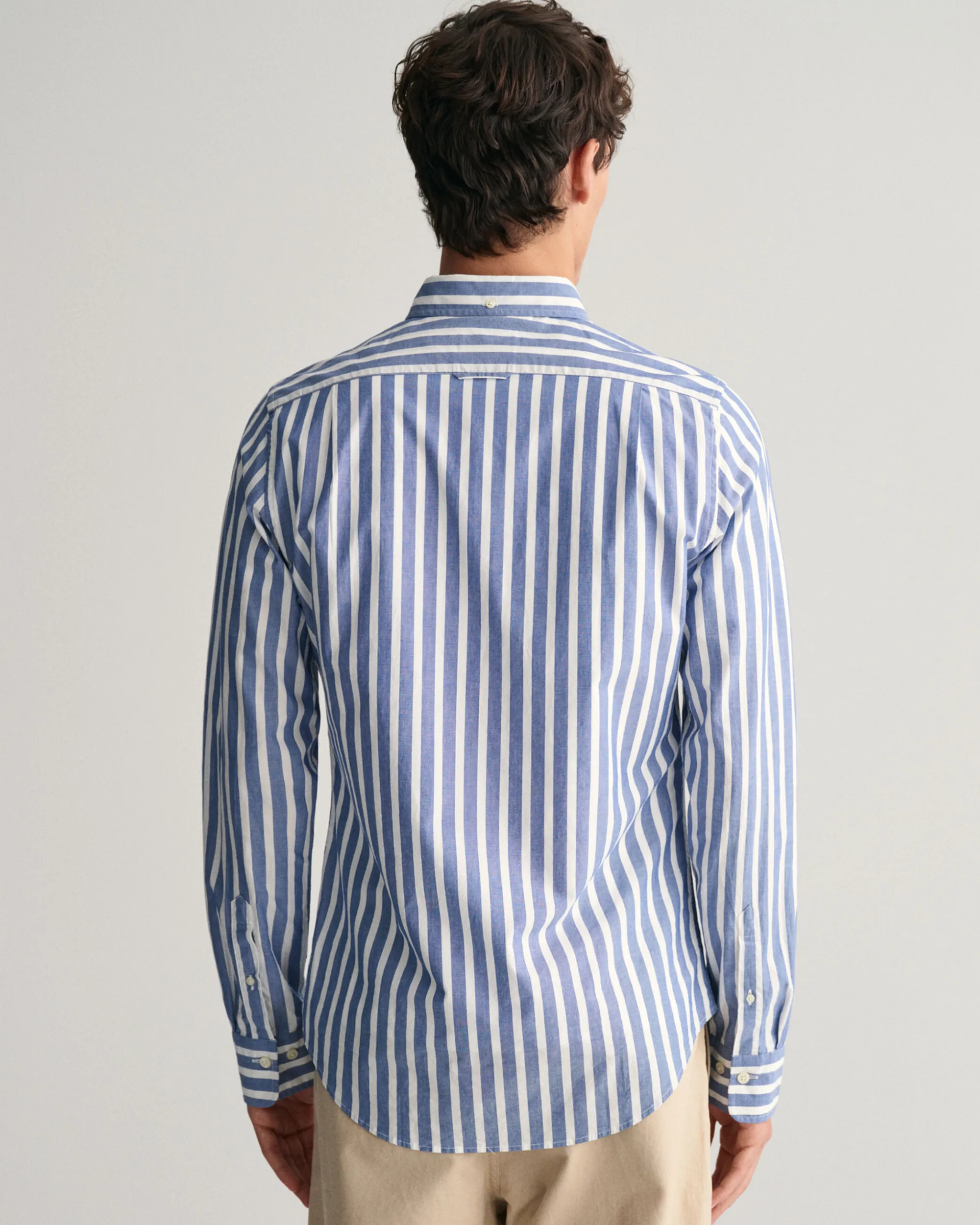 Regular Fit Wide Striped Poplin Shirt