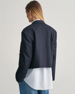 Relaxed Fit Cropped Club Blazer