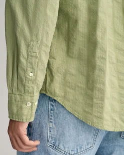 Relaxed Fit Dobby Striped Shirt