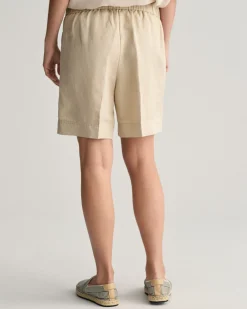 Relaxed Fit Linen Blend Pull-On Shorts