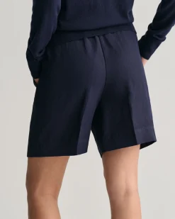Relaxed Fit Linen Blend Pull-On Shorts
