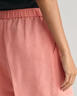 Relaxed Fit Linen Blend Pull-On Shorts