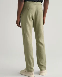 Relaxed Fit Linen Drawstring Pants