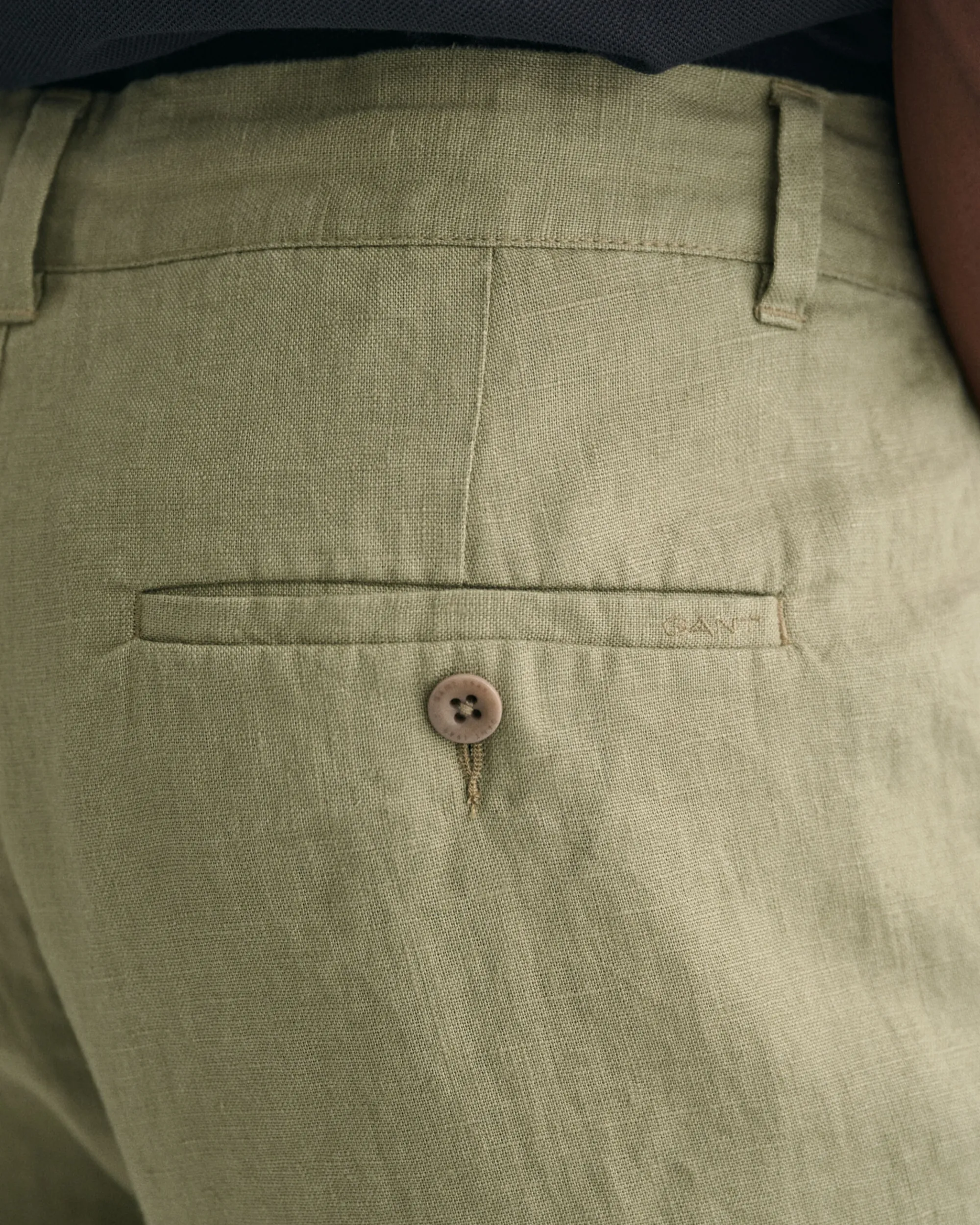 Relaxed Fit Linen Drawstring Pants