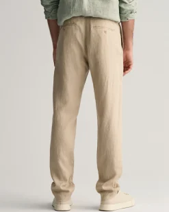 Relaxed Fit Linen Drawstring Pants