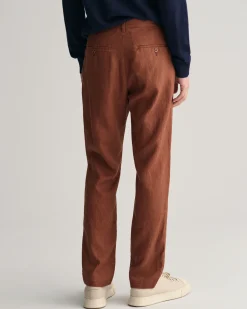 Relaxed Fit Linen Drawstring Pants