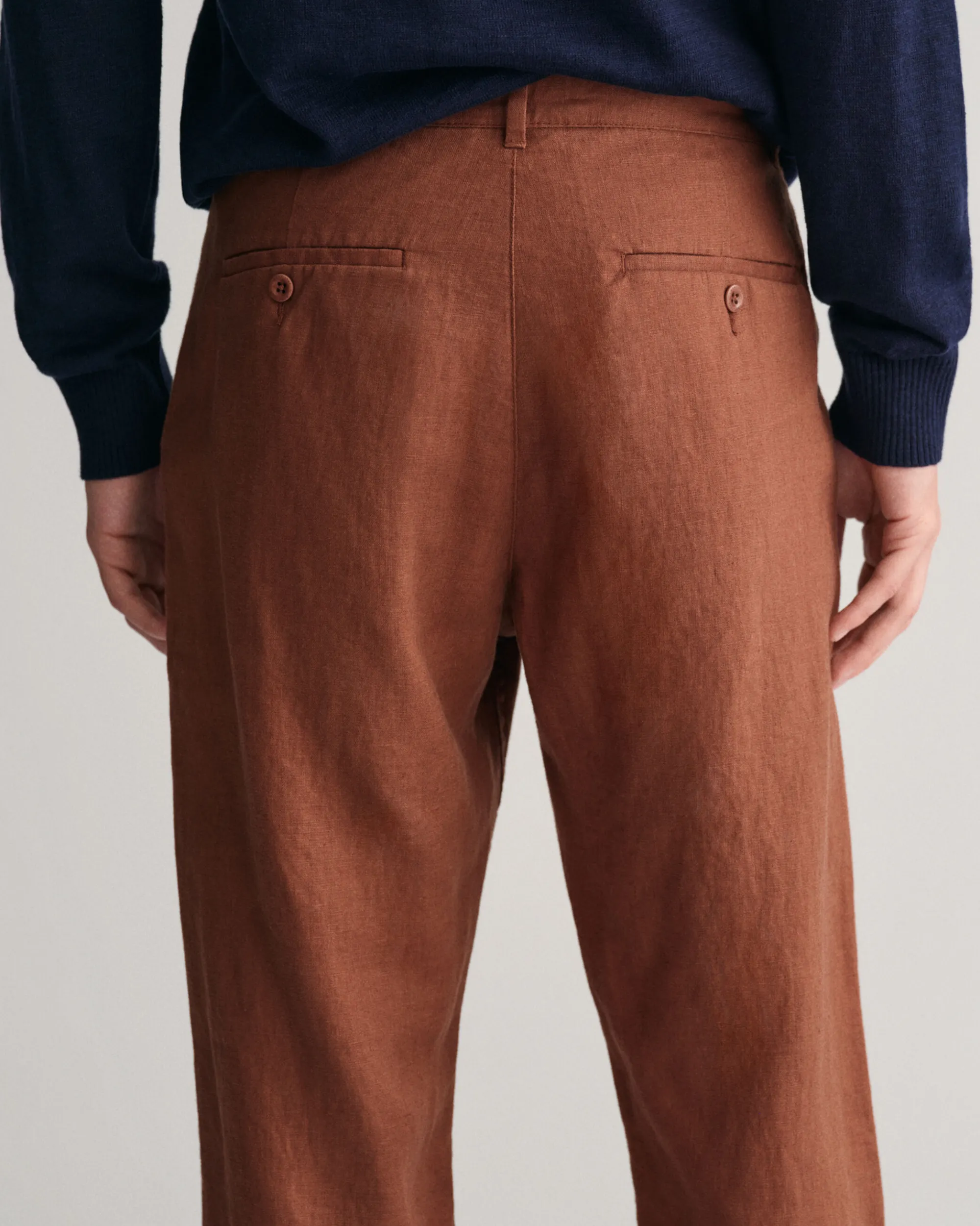 Relaxed Fit Linen Drawstring Pants
