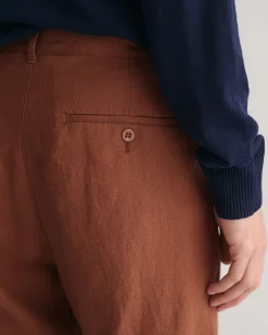 Relaxed Fit Linen Drawstring Pants