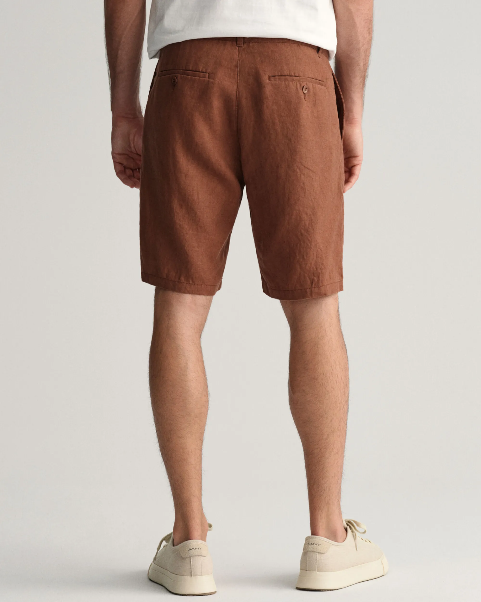 Relaxed Fit Linen Drawstring Shorts