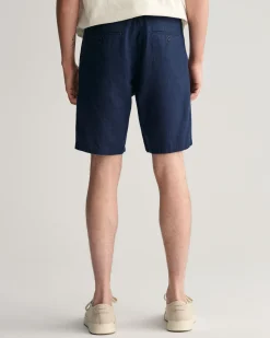 Relaxed Fit Linen Drawstring Shorts