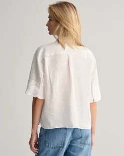 Relaxed Fit Linen Short Sleeve Shirt