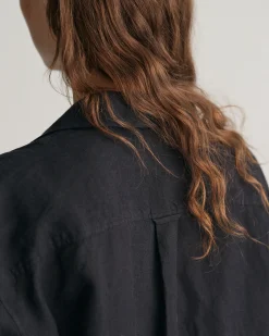 Relaxed Fit Linen Short Sleeve Shirt