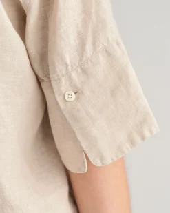 Relaxed Fit Linen Short Sleeve Shirt