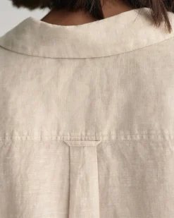 Relaxed Fit Linen Short Sleeve Shirt