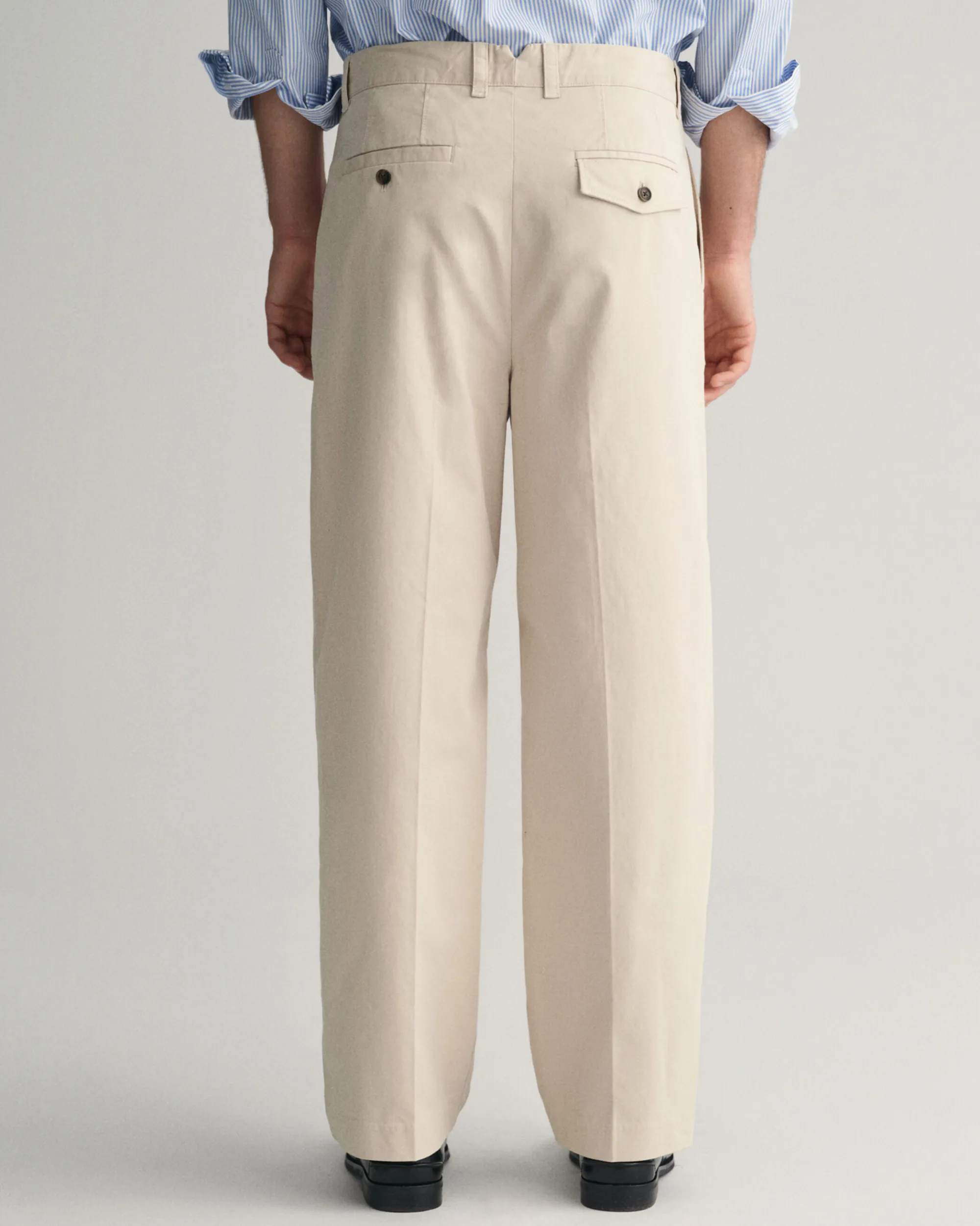 Relaxed Fit Peached Cotton Chinos