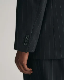 Relaxed Fit Pinstripe Suit Blazer