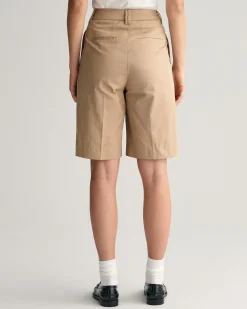 Relaxed Fit Pleated Chino Shorts