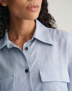 Relaxed Fit Pocket Detail Short Sleeve Shirt