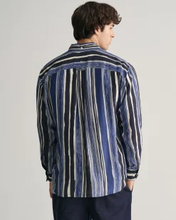 Relaxed Fit Printed Silk Shirt