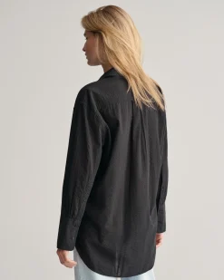 Relaxed Fit Seersucker Striped Shirt