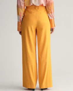 Relaxed Fit Stretch Linen Tailored Pants