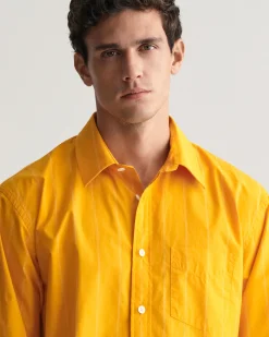 Relaxed Fit Striped Heritage Poplin Shirt