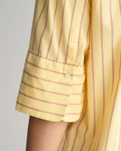 Relaxed Fit Striped Luxury Oxford Short Sleeve Shirt