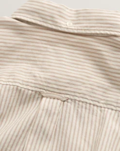 Relaxed Fit Striped Luxury Oxford Shirt