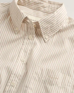 Relaxed Fit Striped Luxury Oxford Shirt