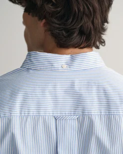 Relaxed Fit Striped Poplin Shirt