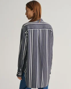 Relaxed Fit Striped Print Shirt