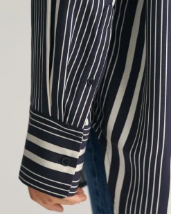 Relaxed Fit Striped Print Shirt