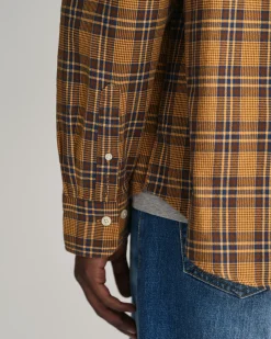 Relaxed Fit Textured Checked Shirt