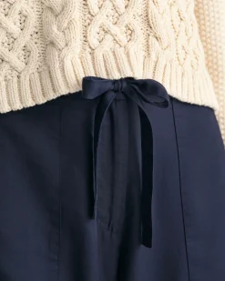 Relaxed Fit Tie Waist Pants