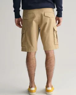 Relaxed Fit Twill Cargo Shorts
