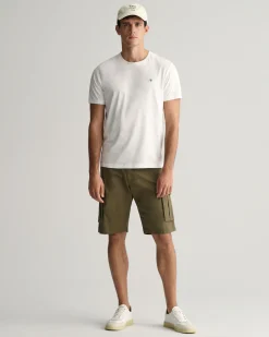 Relaxed Fit Twill Cargo Shorts