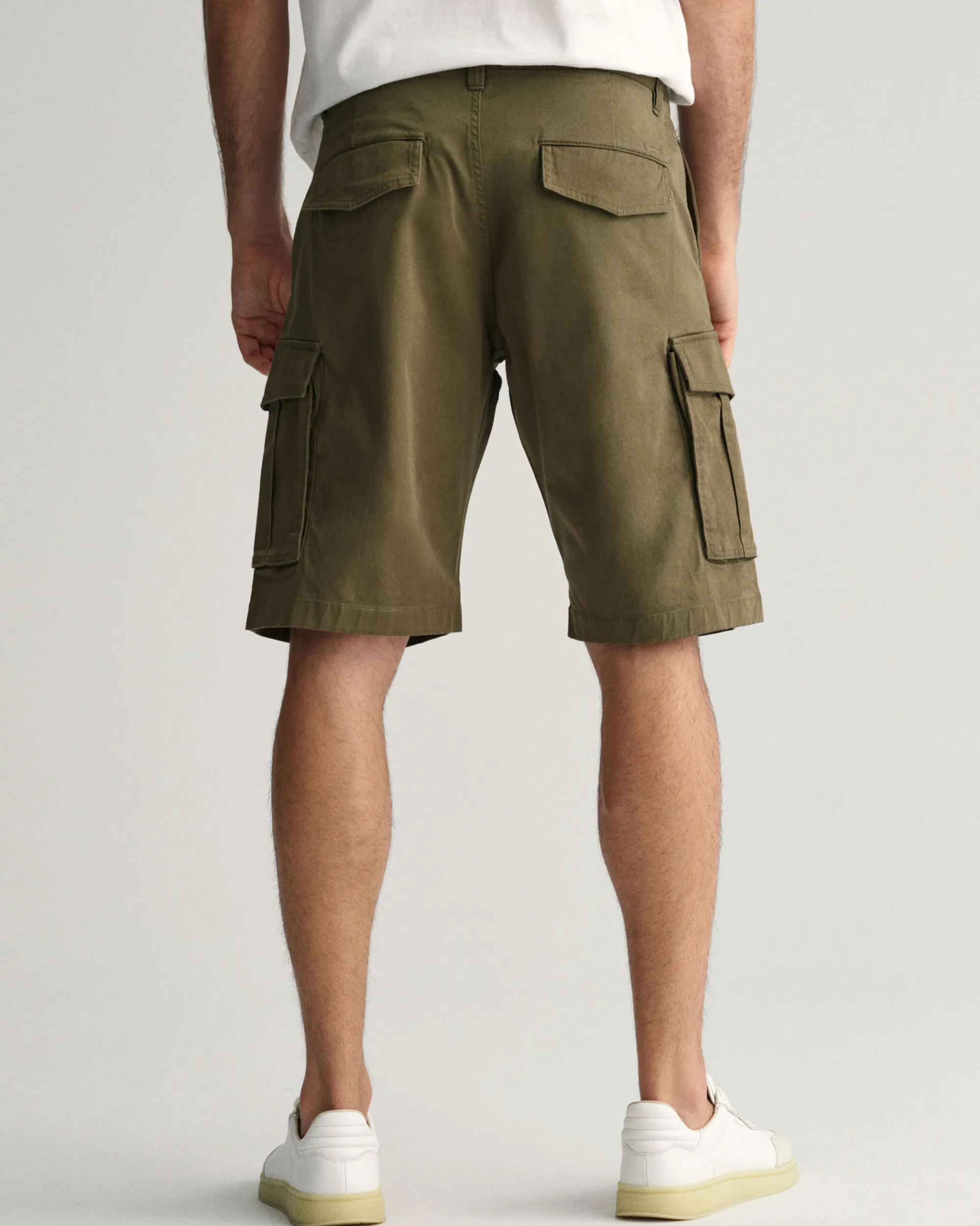 Relaxed Fit Twill Cargo Shorts