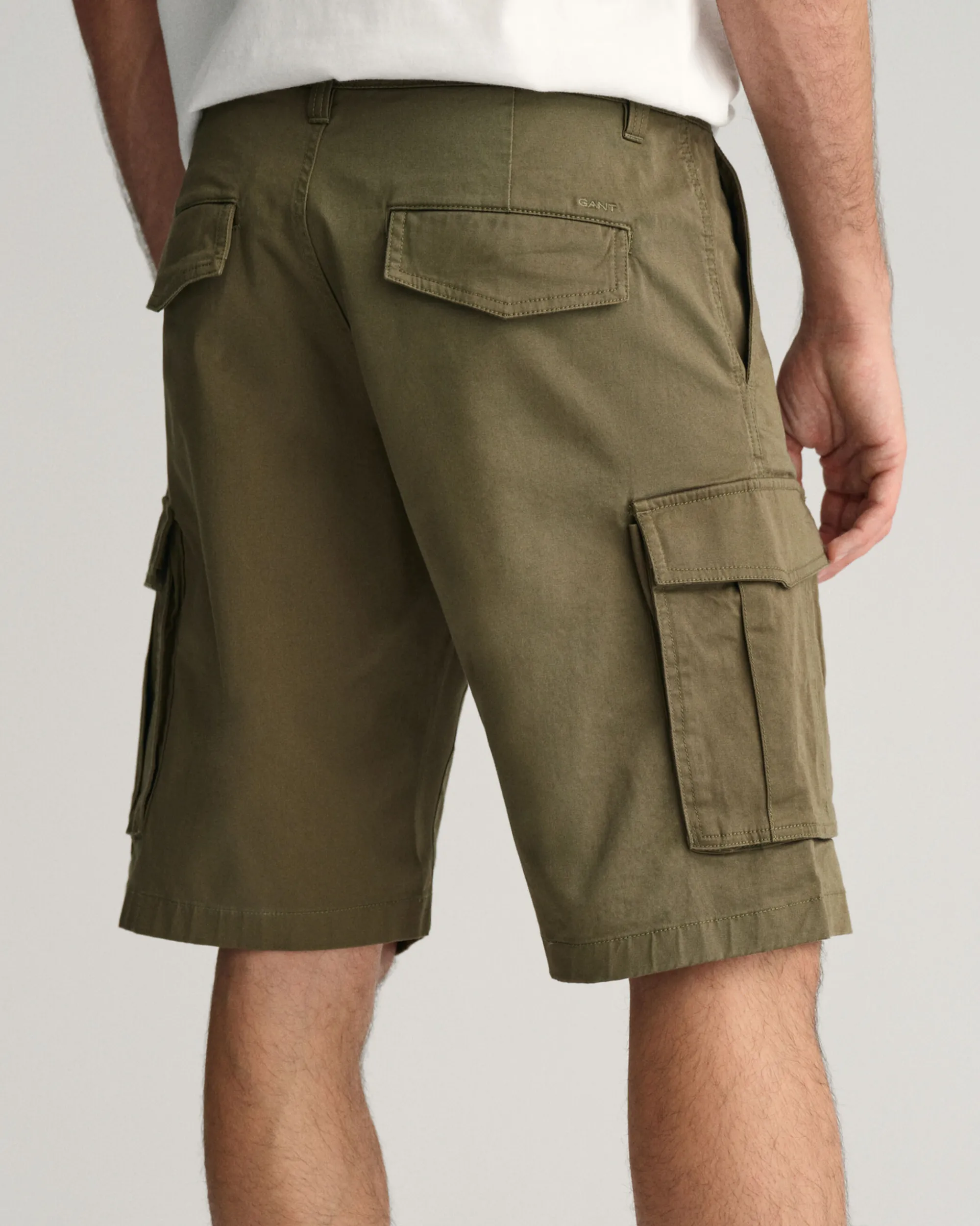 Relaxed Fit Twill Cargo Shorts