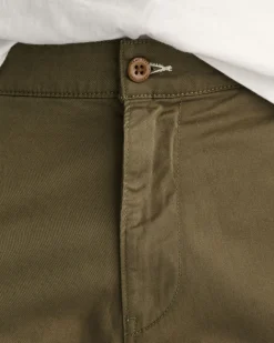 Relaxed Fit Twill Cargo Shorts