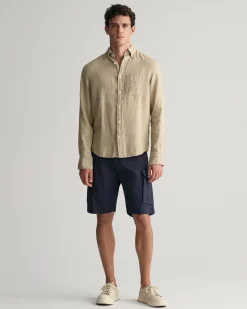 Relaxed Fit Twill Cargo Shorts