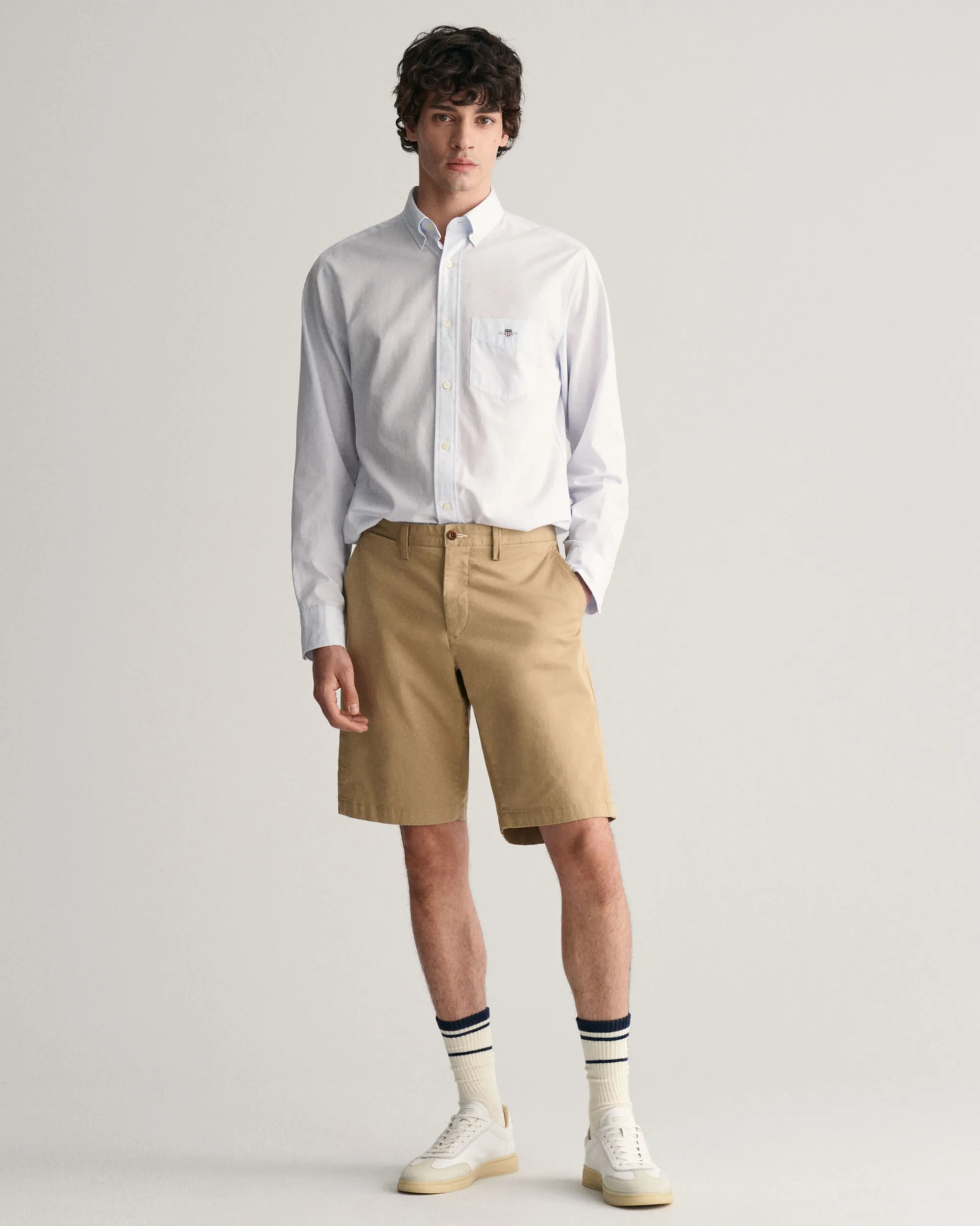 Relaxed Fit Twill Shorts